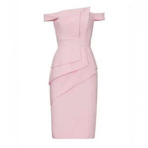 Black Halo Eve La Reina Dress in Pink